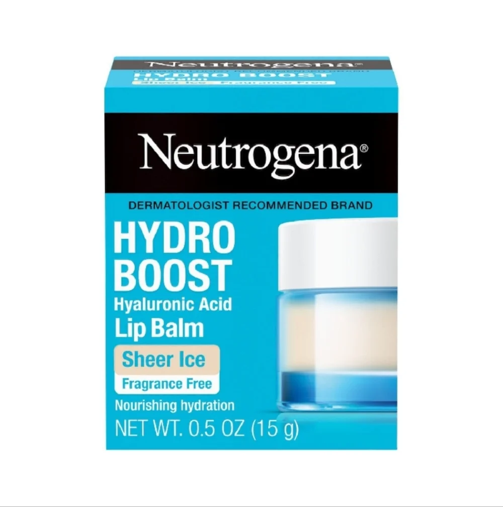 🐢2/$15 Neutrogena Hydro Boost Hyaluronic Acid Lip Balm Sheer Ice